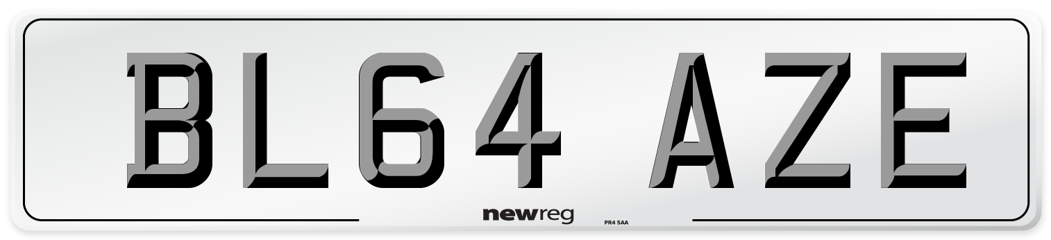 BL64 AZE Number Plate from New Reg